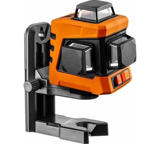 Лазерный уровень 3D NEO Tools, 15 м, красный, самовыравнивание 4, магнитный держатель, чехол 75-103