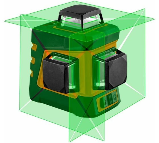 Лазерный уровень 3D NEO Tools, 20 м, зеленый, самовыравнивание 4, магнитный держатель, чехол 75-108