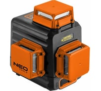 Лазерный уровень 3D NEO Tools, 20 м, зеленый, самовыравнивание 4, магнитный держатель, кейс 75-109