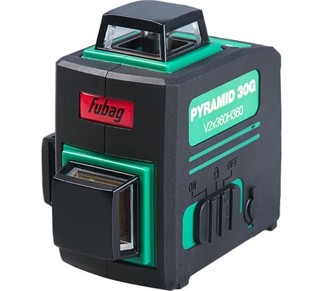 Лазерный уровень с зеленым лучом FUBAG 3D Pyramid 30G V2x360H360 41197