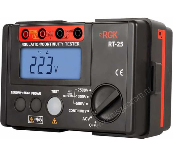 Мегаомметр RGK RT-25 с поверкой 779708