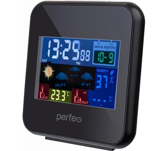 Часы-метеостанция Perfeo Blax PF-622BS 30014059