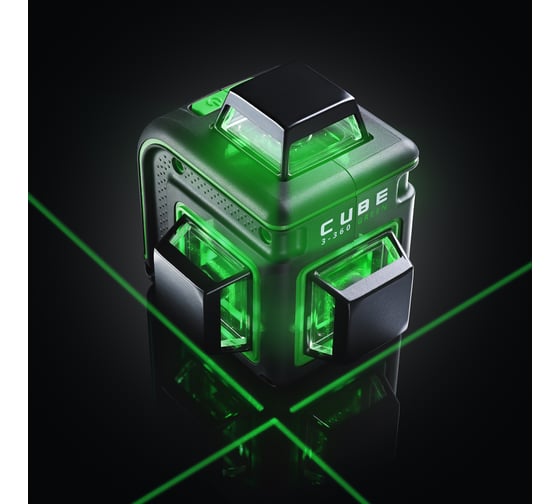 Комплект ADA лазерный уровень CUBE 3-360 GREEN Professional Edition + дальномер ADA COSMO 50 + штатив-штанга А00677