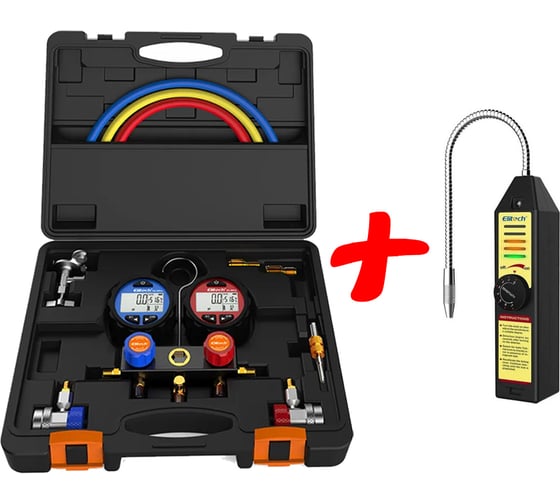 Манометрический коллектор DMG3 и течеискатель TROTEC WJL6000S Elitech комплект DMG3WJL6000S
