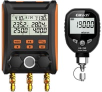 Комплект Манометрический коллектор MS1000 и цифровой вакууметр VGW760 Elitech MS1000VGW