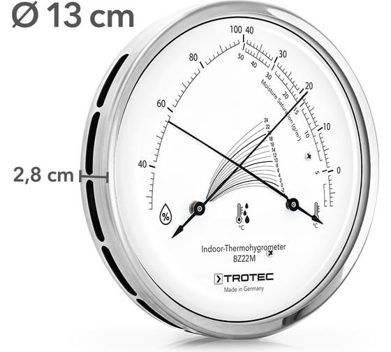 Механический термогигрометр TROTEC BZ22M 3510205019