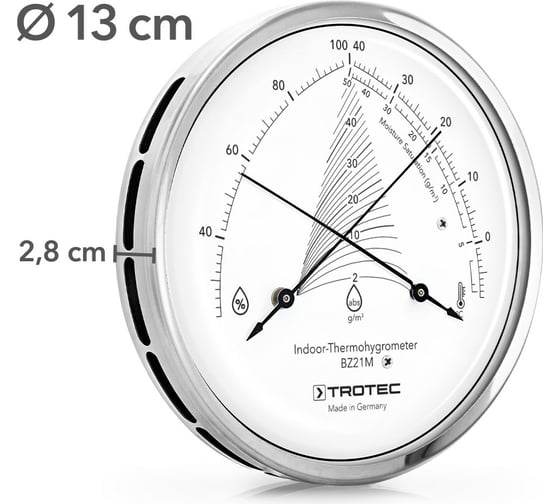Механический термогигрометр TROTEC BZ21M 3510205018