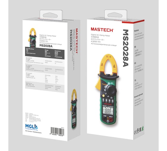 Токовые клещи Mastech MS2028A TRUE RMS 13-1316