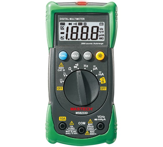 Универсальный мультиметр Mastech MS8233D , автовыбор NCV 13-2070