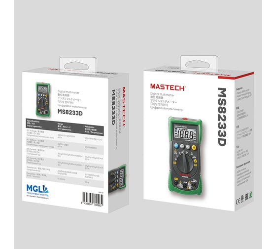 Универсальный мультиметр Mastech MS8233D , автовыбор NCV 13-2070