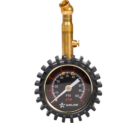 Стрелочный манометр Airline PRO 7АТМ, 50 мм, с клапаном сброса AEAS002