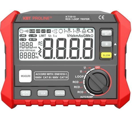 Цифровой тестер сопротивления изоляции КВТ KT 5910 PROLINE 87241