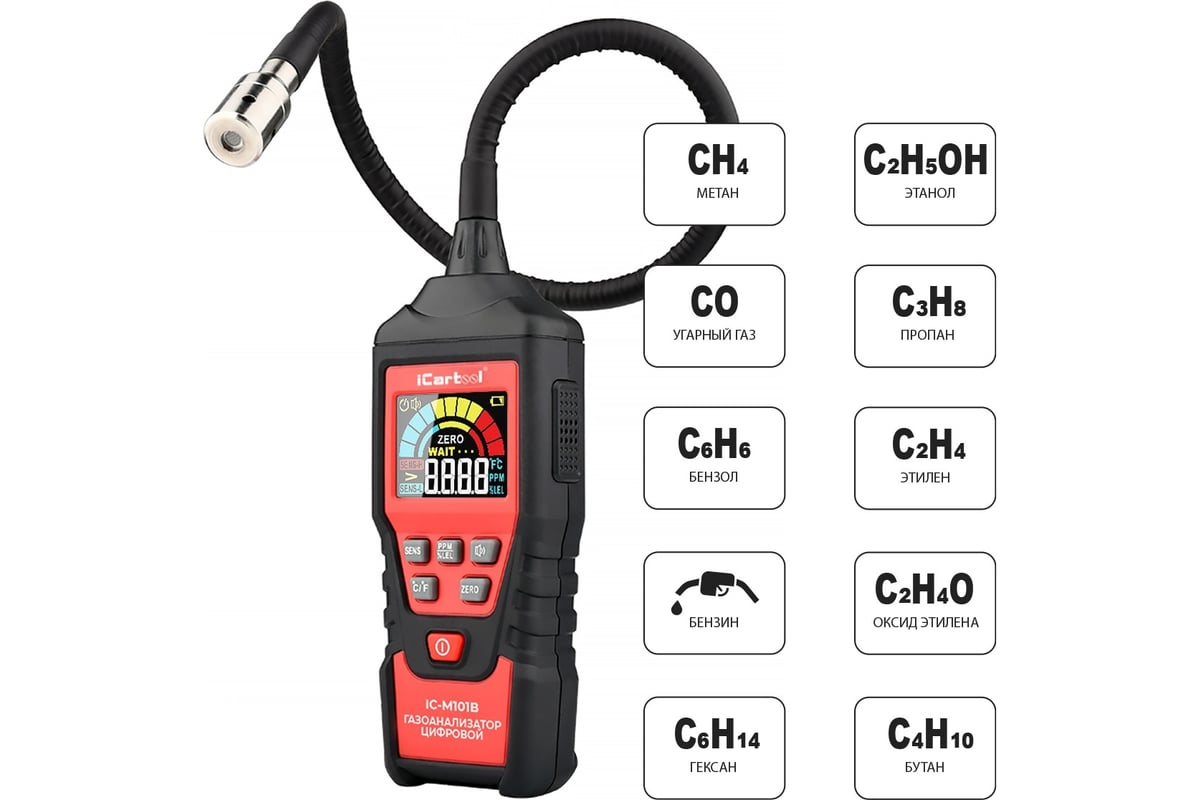 Цифровой газоанализатор iCarTool IC-M101B