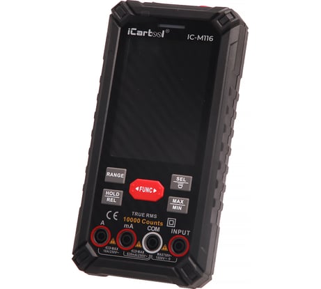 Профессиональный цифровой смарт мультиметр iCarTool CATIII 1000V, СATIV 600V, TrueRMS, AC/DC IC-M116