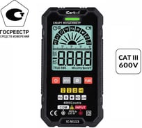 Цифровой смарт-мультиметр iCarTool с подсветкой экрана CATIII 600V, TrueRMS IC-M113