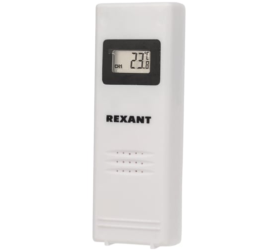 Метеостанция с часами и беспроводным выносным датчиком REXANT 70-0592