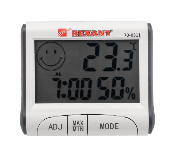 Метеостанция с часами и будильником REXANT 70-0511