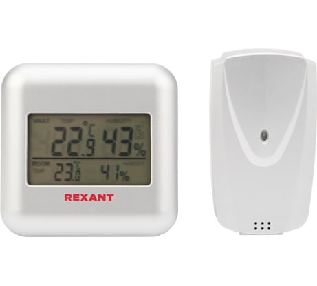 Метеостанция с беспроводным выносным датчиком REXANT S3341BF 70-0596
