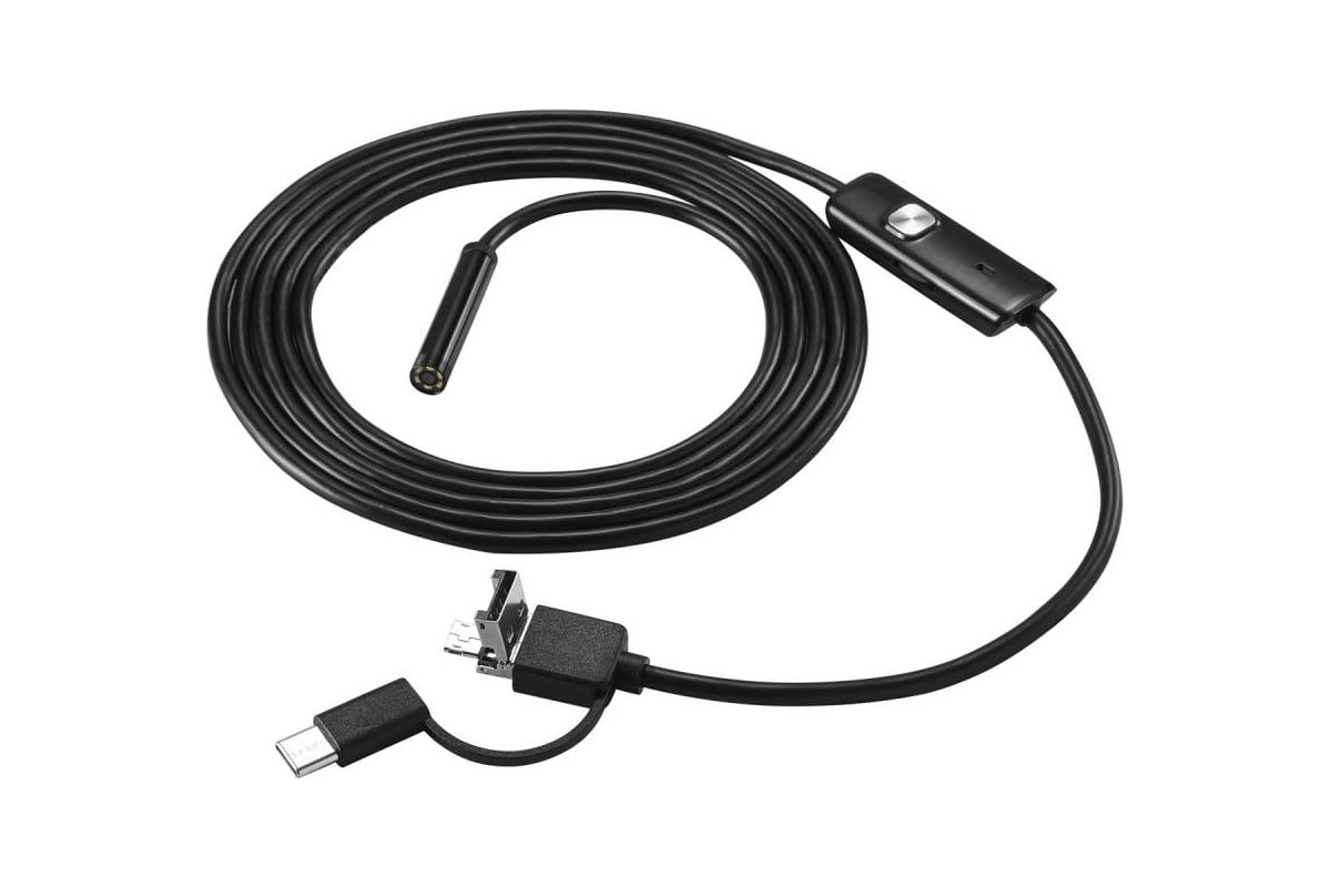 Водонепроницаемый эндоскоп DEKO WEC-1 1м, Micro USB, USB, Type-C 065-0153 -  выгодная цена, отзывы, характеристики, фото - купить в Москве и РФ