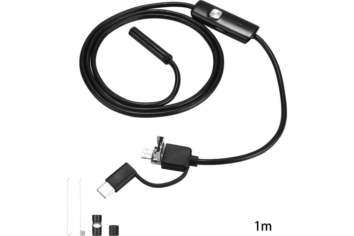 Водонепроницаемый эндоскоп DEKO WEC-1 1м, Micro USB, USB, Type-C 065-0153 -  выгодная цена, отзывы, характеристики, фото - купить в Москве и РФ