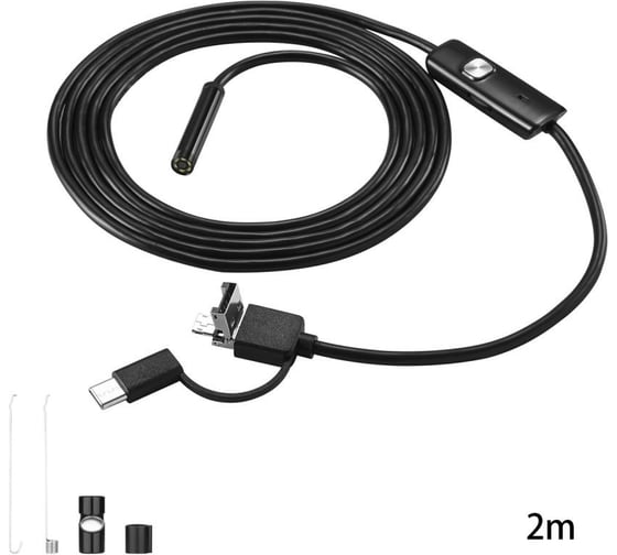Водонепроницаемый эндоскоп DEKO WEC-2, Micro USB, USB, Type-C 2м 065-0154