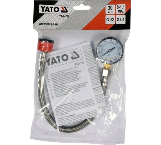 Манометр для измерения давления воды YATO YT-24790