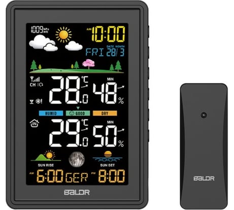 Беспроводная метеостанция BALDR B0360WST2H2PR-V3-BLACK