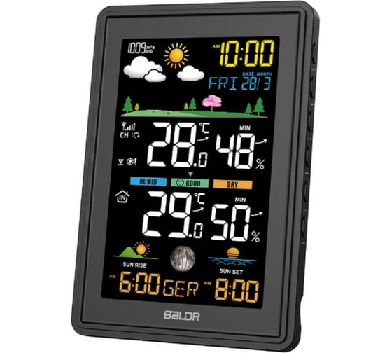 Беспроводная метеостанция BALDR B0360WST2H2PR-V3-BLACK
