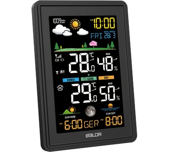 Беспроводная метеостанция BALDR B0360WST2H2PR-V3-BLACK