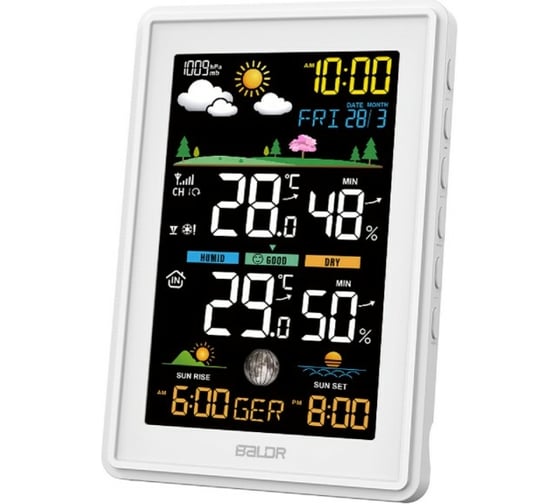 Беспроводная метеостанция BALDR B0360WST2H2PR-V3-WHITE