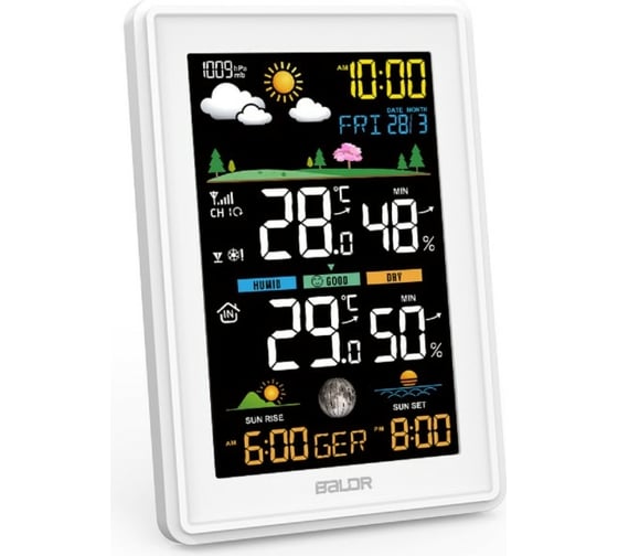 Беспроводная метеостанция BALDR B0360WST2H2PR-V3-WHITE