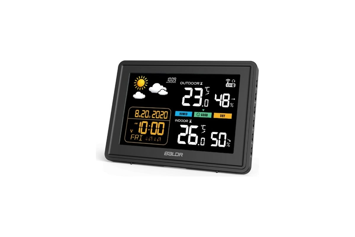 Беспроводная метеостанция BALDR B0359WST2H2PR-BLACK - выгодная цена ...