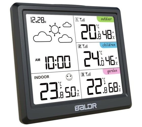 Цифровая метеостанция с тремя датчиками BALDR B0389WST4H4-V3