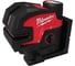 Аккумуляторный лазерный нивелир Milwaukee M12 CLL4P-301C 4933479203 1
