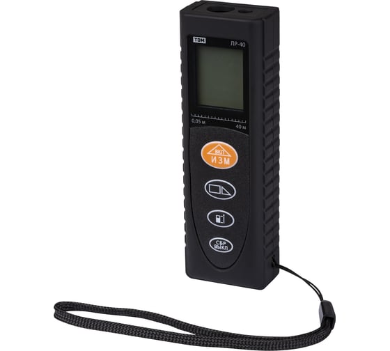 Лазерная рулетка TDM ELECTRIC ЛР-40, дальность 40 м, Алмаз SQ1018-0201