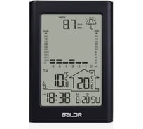 Цифровой термометр с датчиком осадков BALDR B0341WST2-BLACK