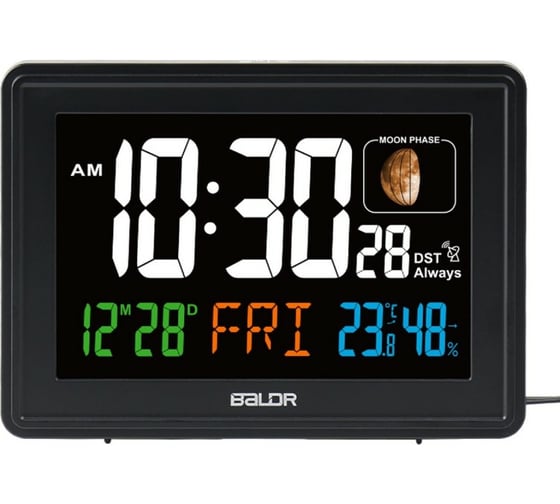 Часы с функцией термометра BALDR B0359STHR-BLACK 1