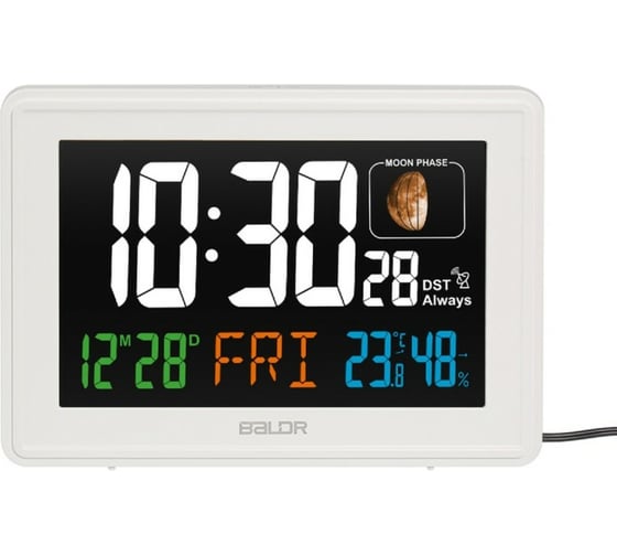 Часы с функцией термометра BALDR B0359STHR-WHITE
