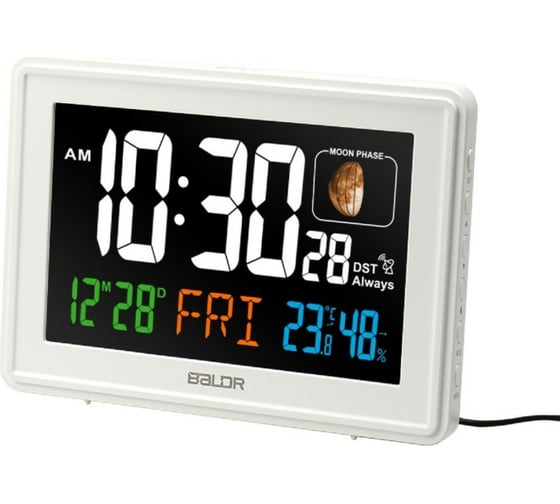 Часы с функцией термометра BALDR B0359STHR-WHITE
