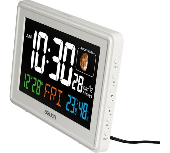 Часы с функцией термометра BALDR B0359STHR-WHITE