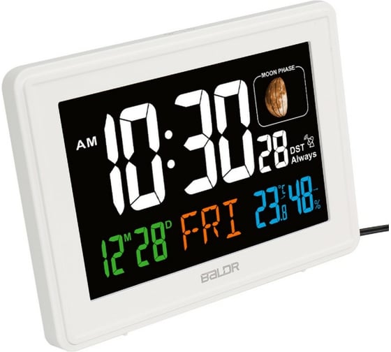 Часы с функцией термометра BALDR B0359STHR-WHITE