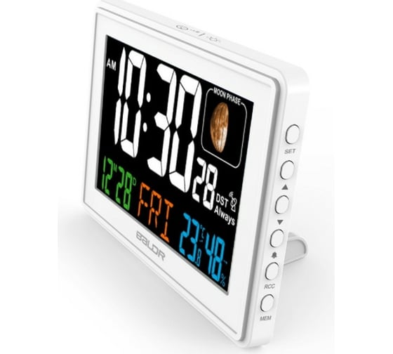 Часы с функцией термометра BALDR B0359STHR-WHITE