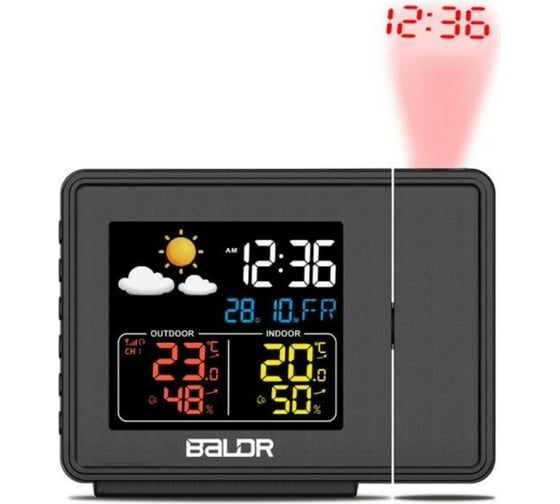 Проекционные часы BALDR B0367WST2H2R-V1