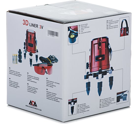 Лазерный уровень ADA 3D Liner 3V А00132
