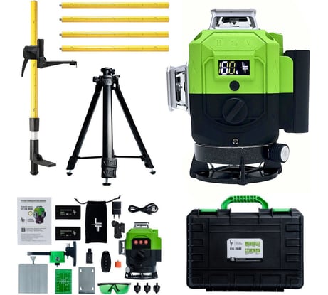Профессиональный лазерный уровень LT L16-360S + штатив 3.6м + тренога 1.5м усиленная L16-360S/3.6м/1.5м-УС