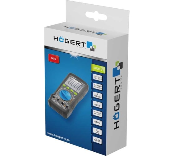 Цифровой мультиметр HOEGERT TECHNIK 0-2000B HT1E606