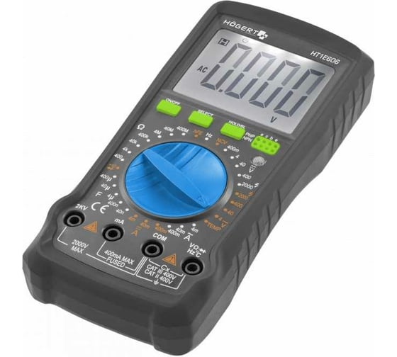 Цифровой мультиметр HOEGERT TECHNIK 0-2000B HT1E606