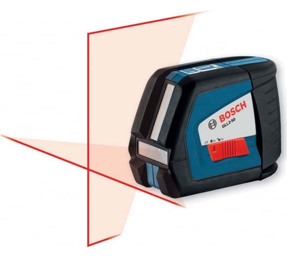 Линейный лазерный нивелир Bosch GLL 2-50 + вкладка под L-Boxx 0.601.063.104