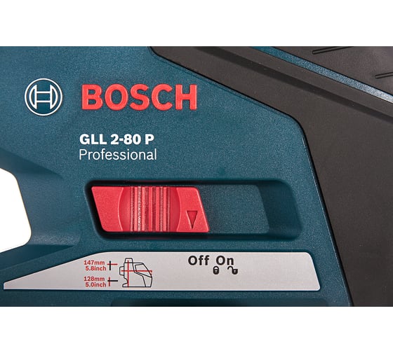 Линейный лазерный нивелир Bosch GLL 2-80 P + вкладка под L-Boxx 0.601.063.204
