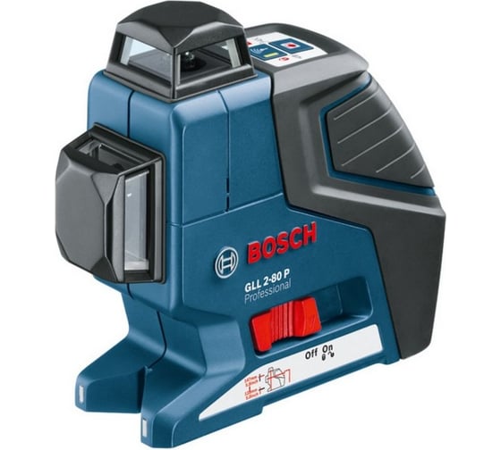 Линейный лазерный нивелир Bosch GLL 2-80 P + настенное крепление BM1 + приемник LR2 в L-Boxx 0.601.063.207 1